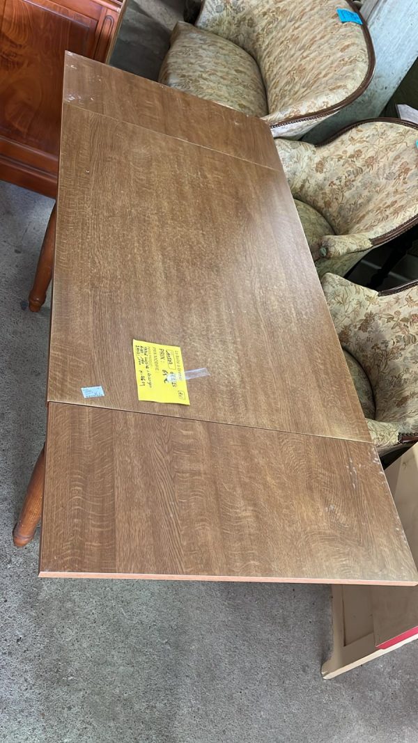 TABLE DE CUISINE + RALLONGES (11507)