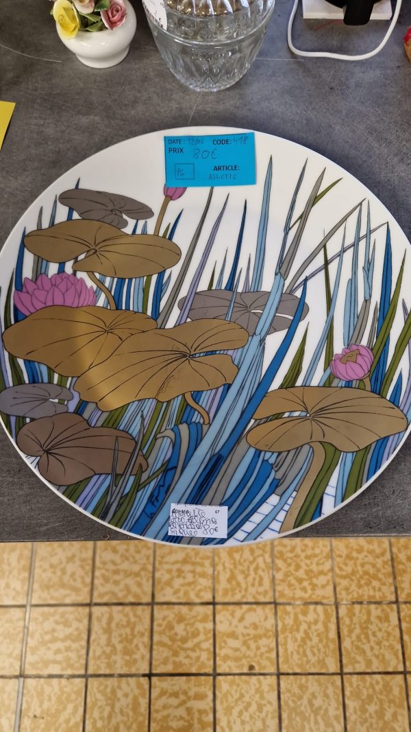 Assiette déco allemand signé (418)