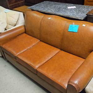 CANAPE EN CUIR MARRON (SS11580)