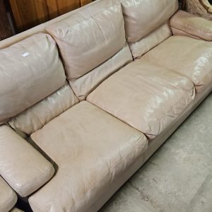 CANAPE CUIR + DEUX FAUTEUIL (SS11580)