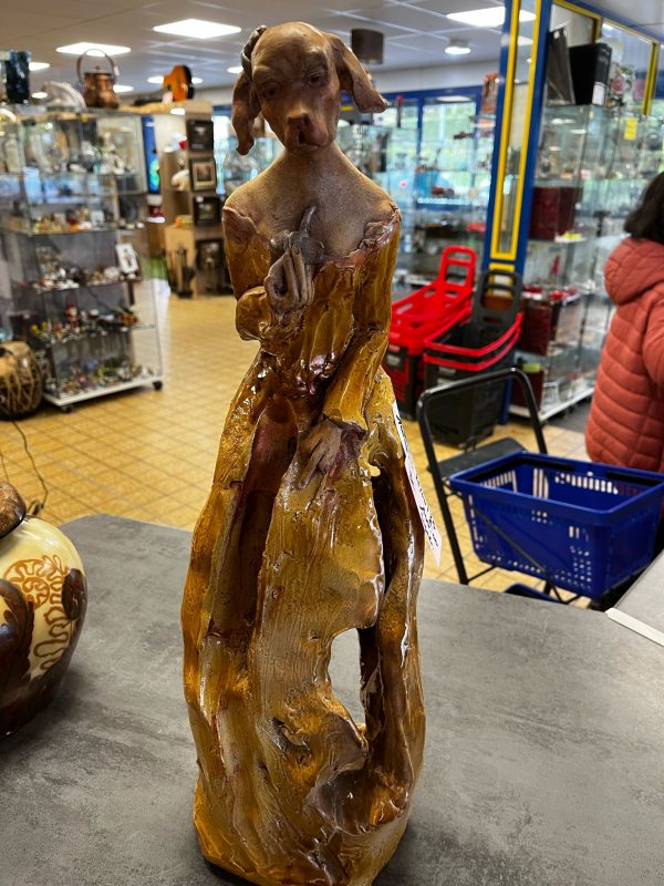 STATUE CHIENNE (11296)