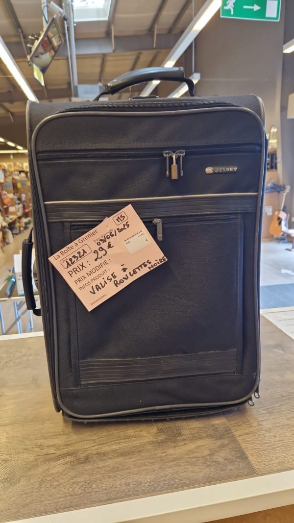 valise à roulettes noire (12321).