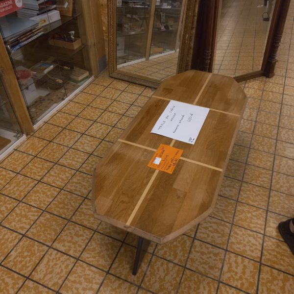 TABLE EN CHENE MASSIF 118x50  (876) – Image 3