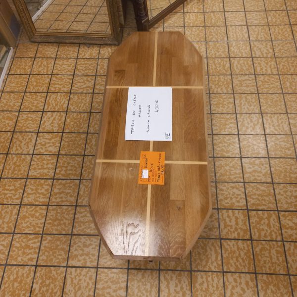 TABLE EN CHENE MASSIF 118x50  (876)
