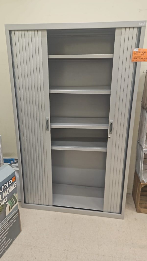 ARMOIRE METALLIQUE GRISE (10028) 120x198x45