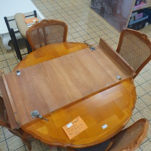 Table rallonge + chaises (6056)