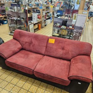 CANAPE BOIS ET CHIFFON 3 PLACES (9771)