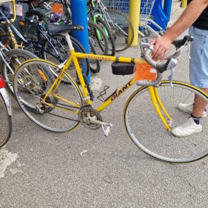 vélo jaune Giant (1036).