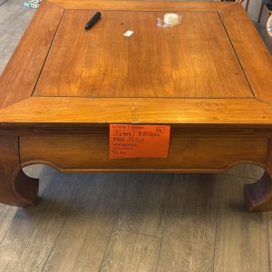 table basse bois carrée (13525).