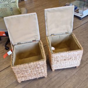 tabourets coffre (les 2).