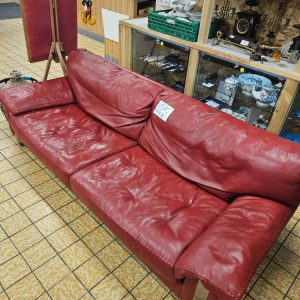 CANAPÉ CUIR ROUGE ROCHE BOBOIS (283)