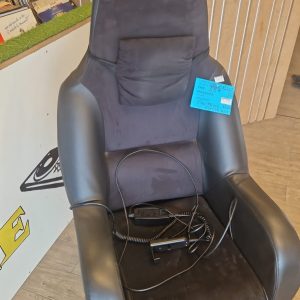 fauteuil noir électrique (12365).