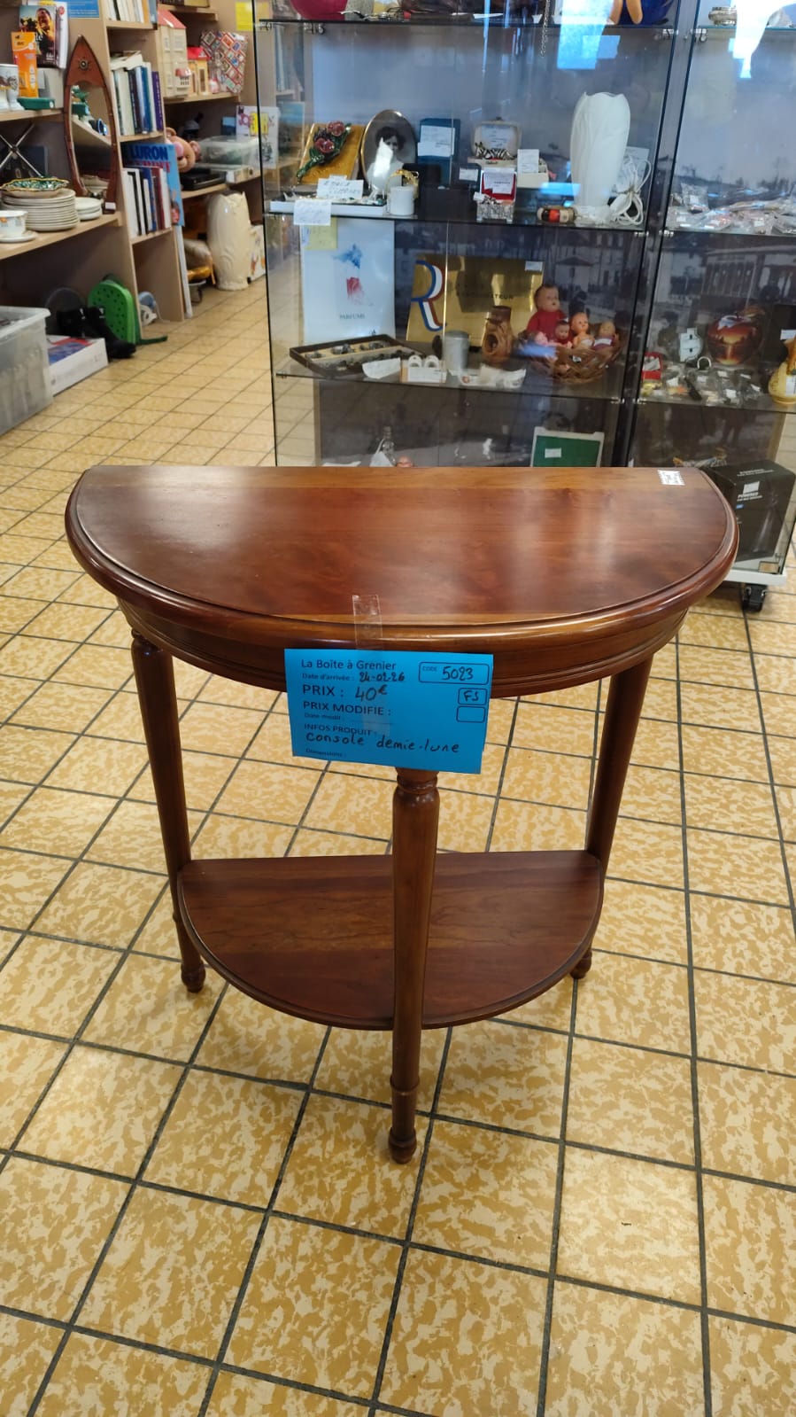 CONSOLE DEMI-LUNE (5023)