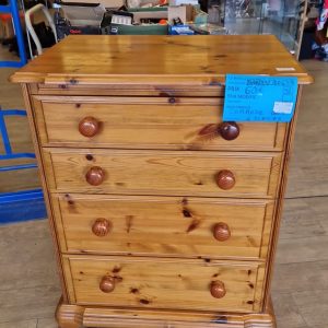 commode bois 4 tiroirs (10633).