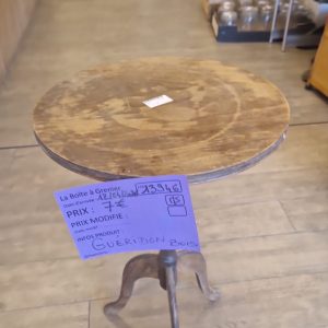 guéridon bois (13946).