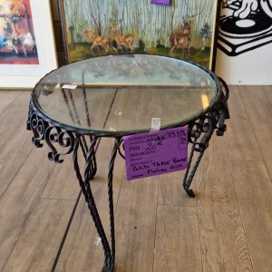 petite table ronde plateau verre (13524).