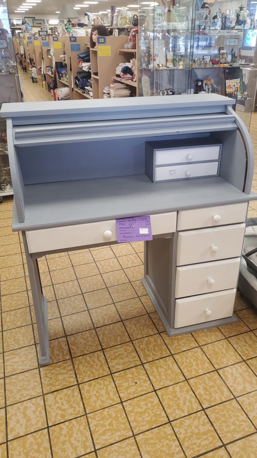 bureau gris et blanc (11146). – Image 2