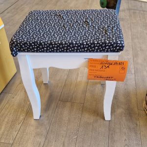 tabouret assise tissu (13825).