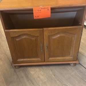 meuble bois 2 portes 1 niche (2528).