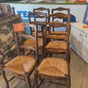 les 6 chaises assise paille (2528).