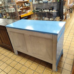 COMMODE BLEUE PLATEAU NON-FIXE (1927)